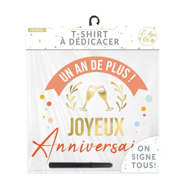 T-shirt femme dédicace 1 an de plus – Image 3