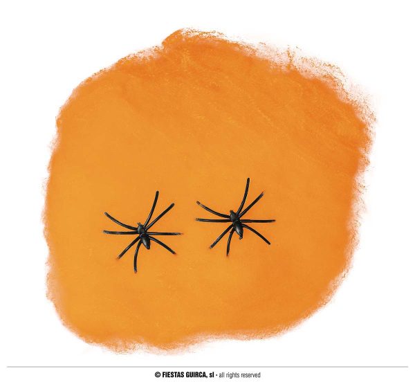 Toile d'araignée orange
