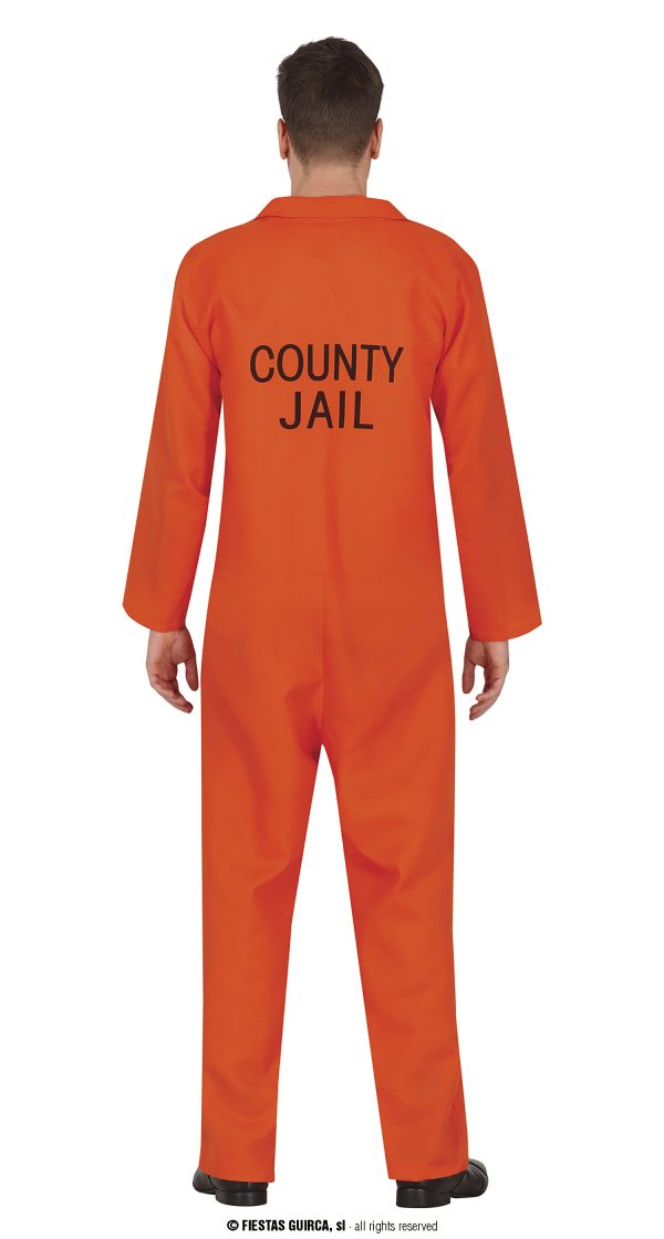 Déguisement prisonnier orange – Image 2