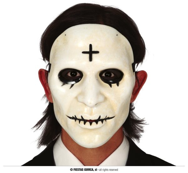 Masque blanc avec croix – Image 2