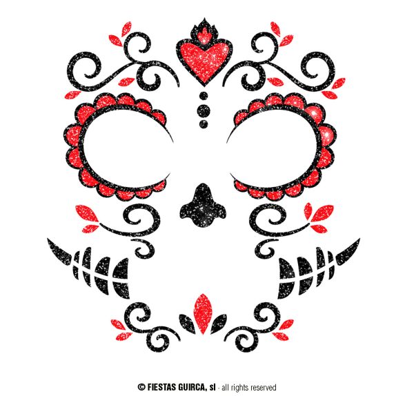 Tatouage catrina pailletée – Image 2