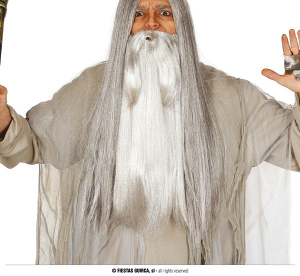 Barbe longue grise
