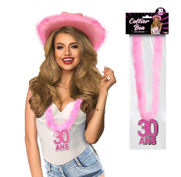 Collier boa rose âges – Image 4