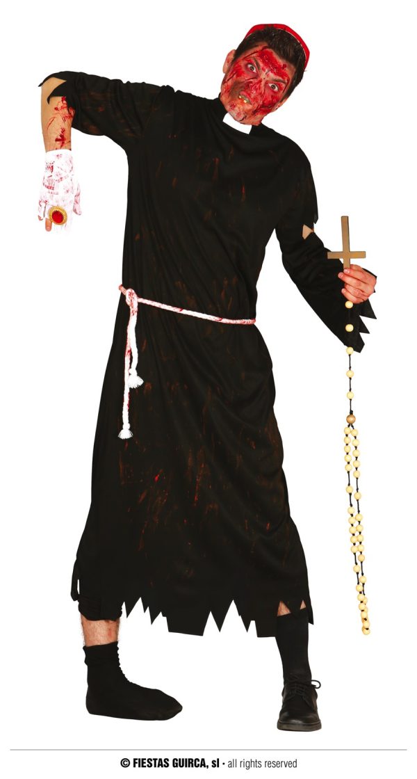 Déguisement curé zombie