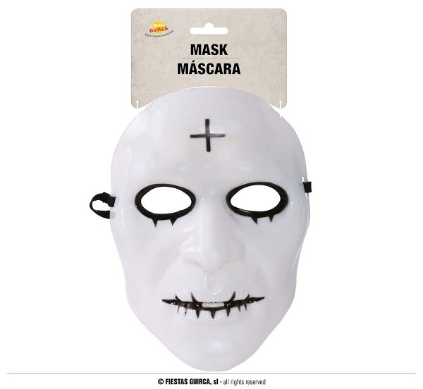 Masque blanc avec croix