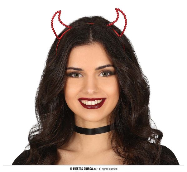 Serre tête diable pierre rouge