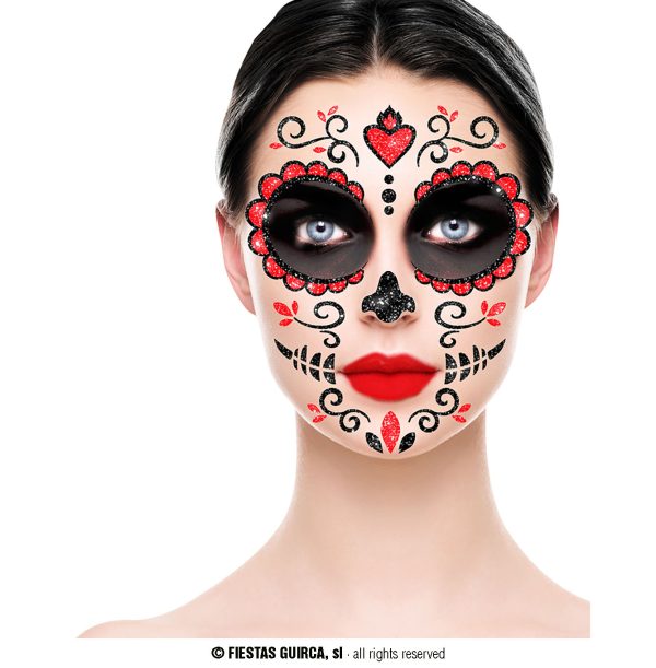 Tatouage catrina pailletée