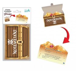 Cartes d'invitation pirate
