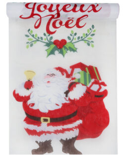Chemin de table Joyeux Noël multi