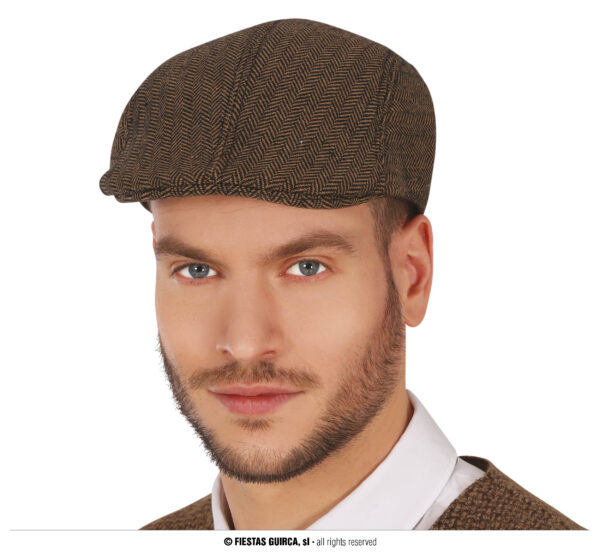 Casquette anglais marron