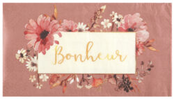 Serviettes amour floral