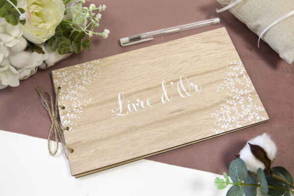 Livre d'or couverture bois – Image 2