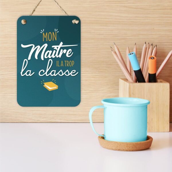 Plaque métal "Mon Maître" – Image 2
