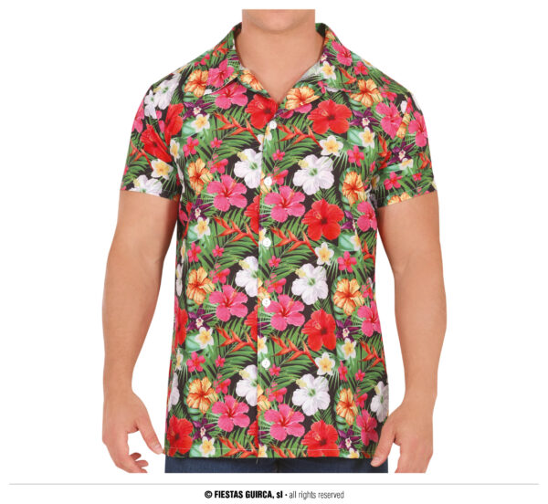 Chemise fleurs hawaï