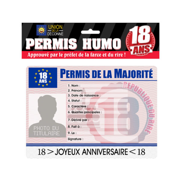 Permis humo 18 ans