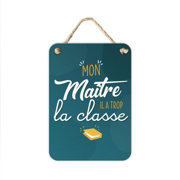 Plaque métal "Mon Maître"