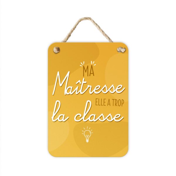 Plaque métal "Ma Maîtresse"