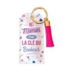 Porte clé "Maman bonheur"