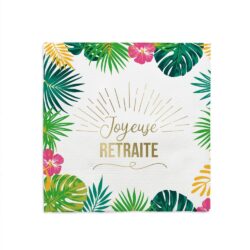 Serviettes joyeuse retraite