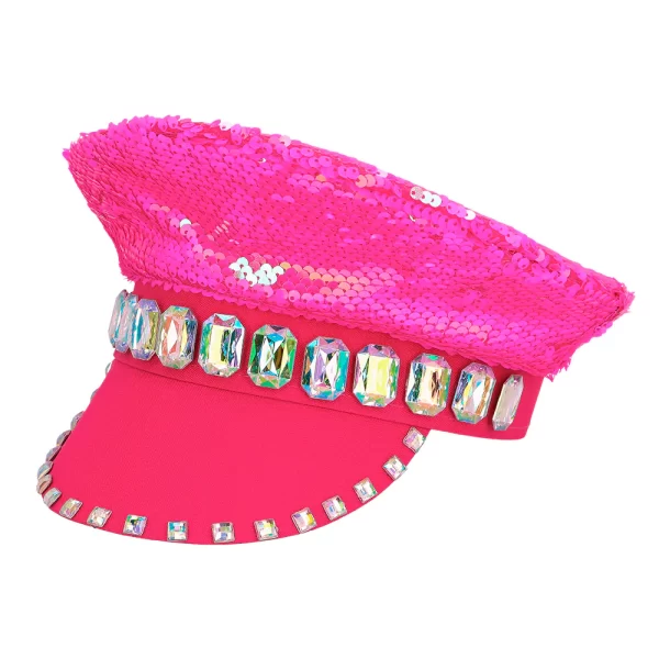 casquette sequin rose fluo Espace Fête Agen Boé