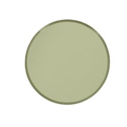 assiettes bicolore vert gris sauge