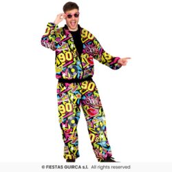 déguisement 90's noir fluo