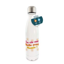 gourde isotherme la vie est belle avec mamie