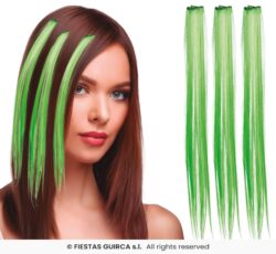 mèches verte fluo